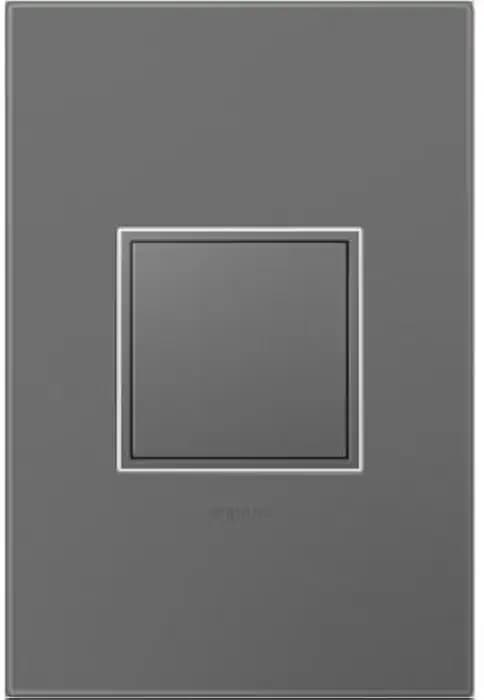Legrand adorne 15Amp 1-Gang Pop Outlet in Magensium with Matching Wall Plate, 4-Pack, ARPTR151GM2WP