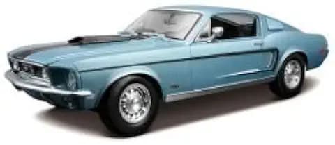 Maisto 1:18 Scale Aqua 1968 1/2 Ford Mustang GT Cobra Jet Fastback