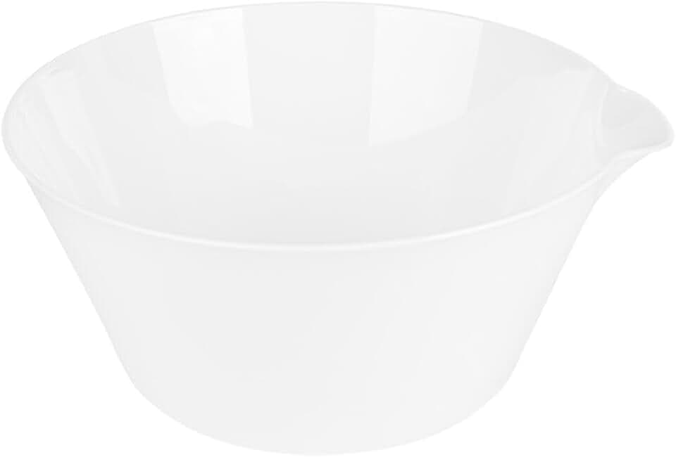 120 oz White Salad Bowls - Disposable Plastic Bowls, Bulk Case of 48 - Catering, Parties, Restaurant & Food Service
