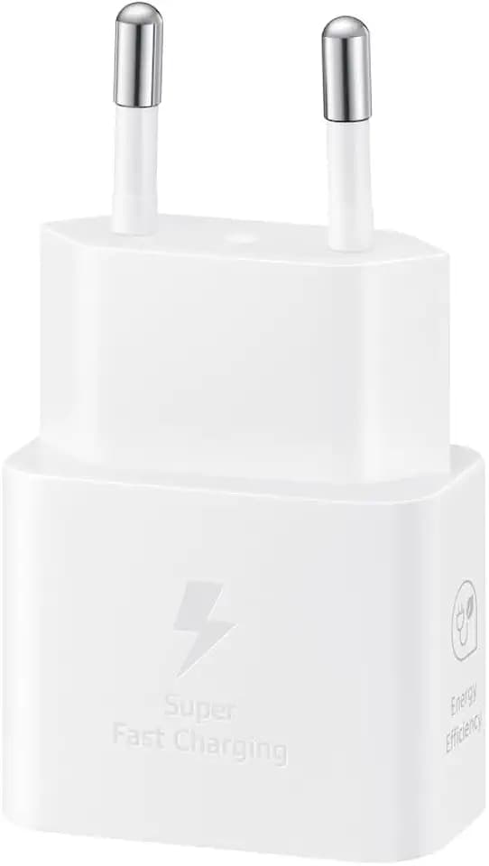 Samsung Schnellladegerät, USB-C, 25W ohne Datenkabel, White