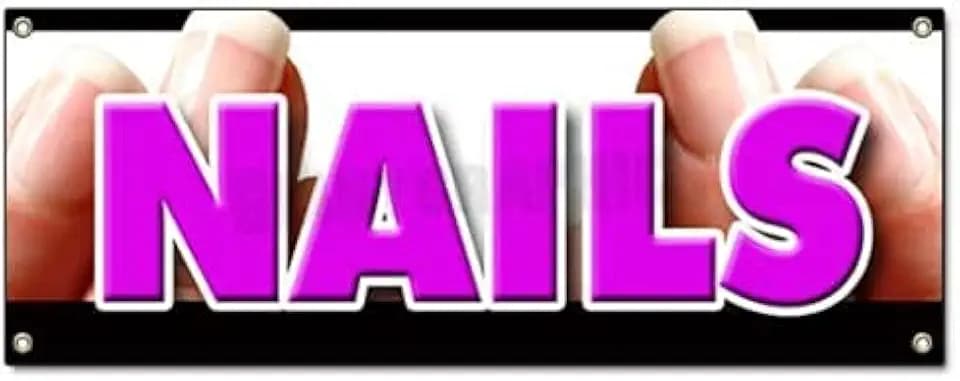 48"x120" Nails Banner Sign Nail Salon Manicure spa Signs Pedicure