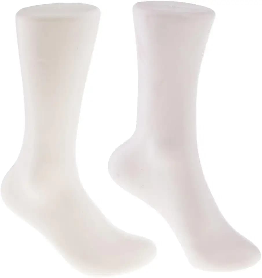Sharplace 2 Stück Fußmodell für Socken, Kunststoff Sockenmodell, 36+32 cm