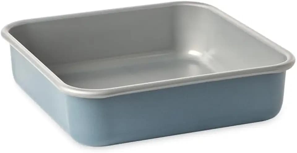 Nordic Ware Brilliant™ Colorful Bakeware 9-Inch Square Pan, Nonstick made without PFAS or PTFE for safe cooking; Reinforced steel rim prevents warping