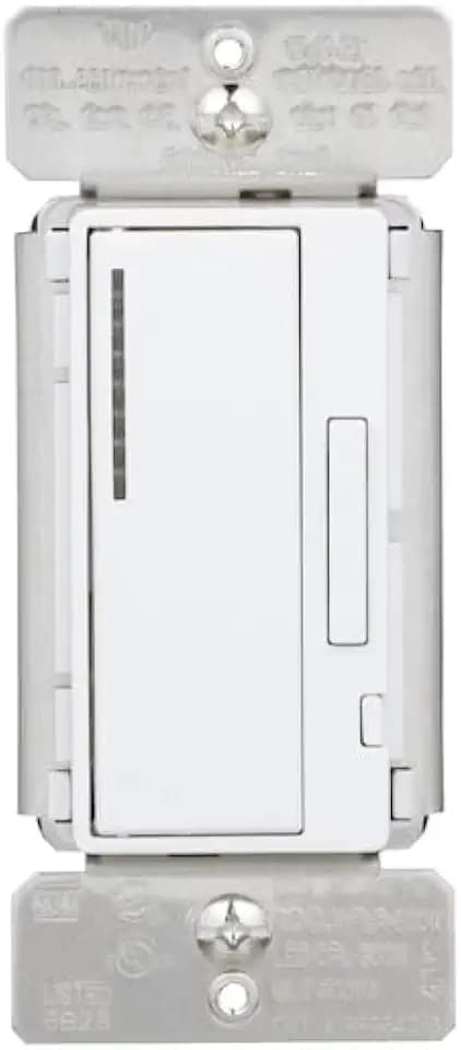 Eaton Z-Wave Plus dimmer Sitch, White, Single Pole, 120 VAC, 300W Dimmable LED/CFL, 600W incancdescent, Halogen,