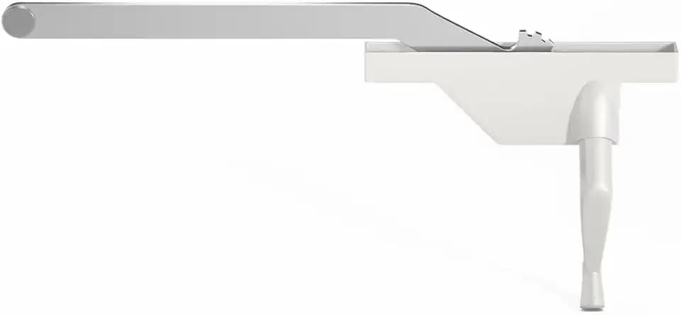 Brixwell 36-445-3 Single Arm Casement Operator White Truth Right Hand Rear Mount Stainless Steel Roller 9-1/2in Arm Length