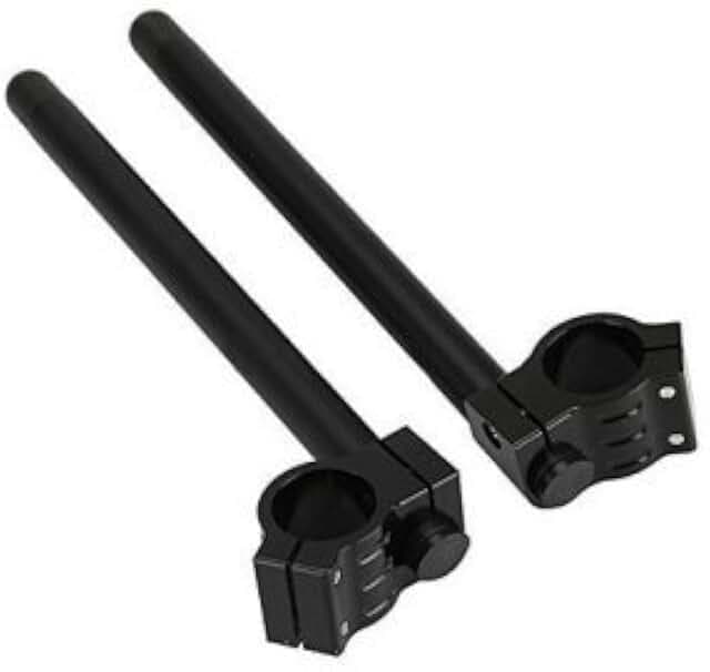 Gabel Clip-ons Lenker CNC Riser Regular Lenker (Schwarz, 37mm)