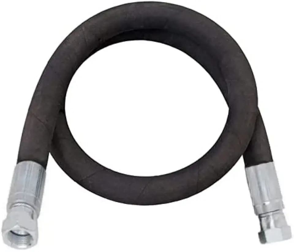 3/8" x 24" Hydraulic Hose Assembly - Female x Female JIC 37 Degree Fittings Crimped (2-Wire, 100R2AT)
