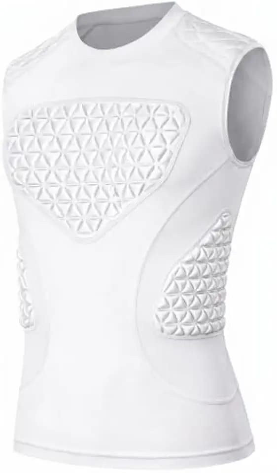 Youth Baseball Chest Protector Shirt Heart Sternum Guard - Breathable Padded Compression