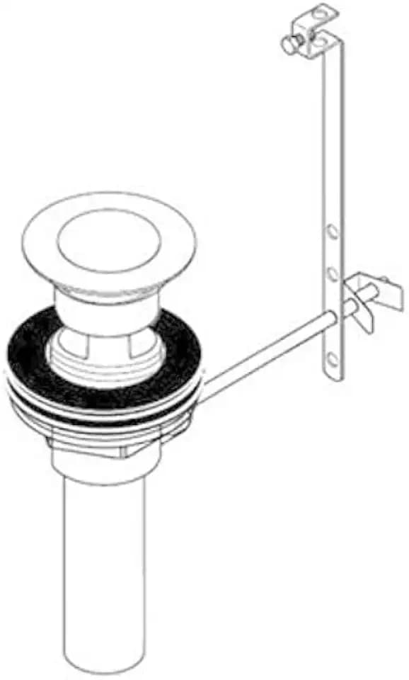 Hansgrohe, 88509000, Drain Assembly with Pop Up, Chrome