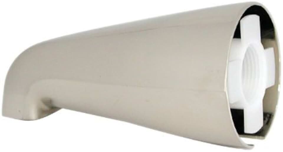 DANCO Universal Tub Spout without Diverter, Brushed Nickel, 1-Pack (89247)