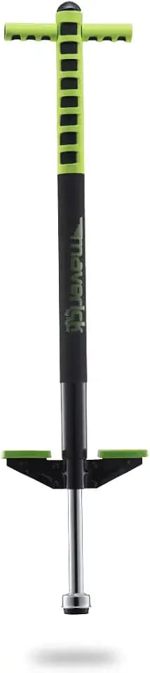 Flybar Maverick Foam Pogo Stick for Kids Age 5 and Up, 40 to 80 Pounds, Pogo Stick for Boys and Girls (Green)
