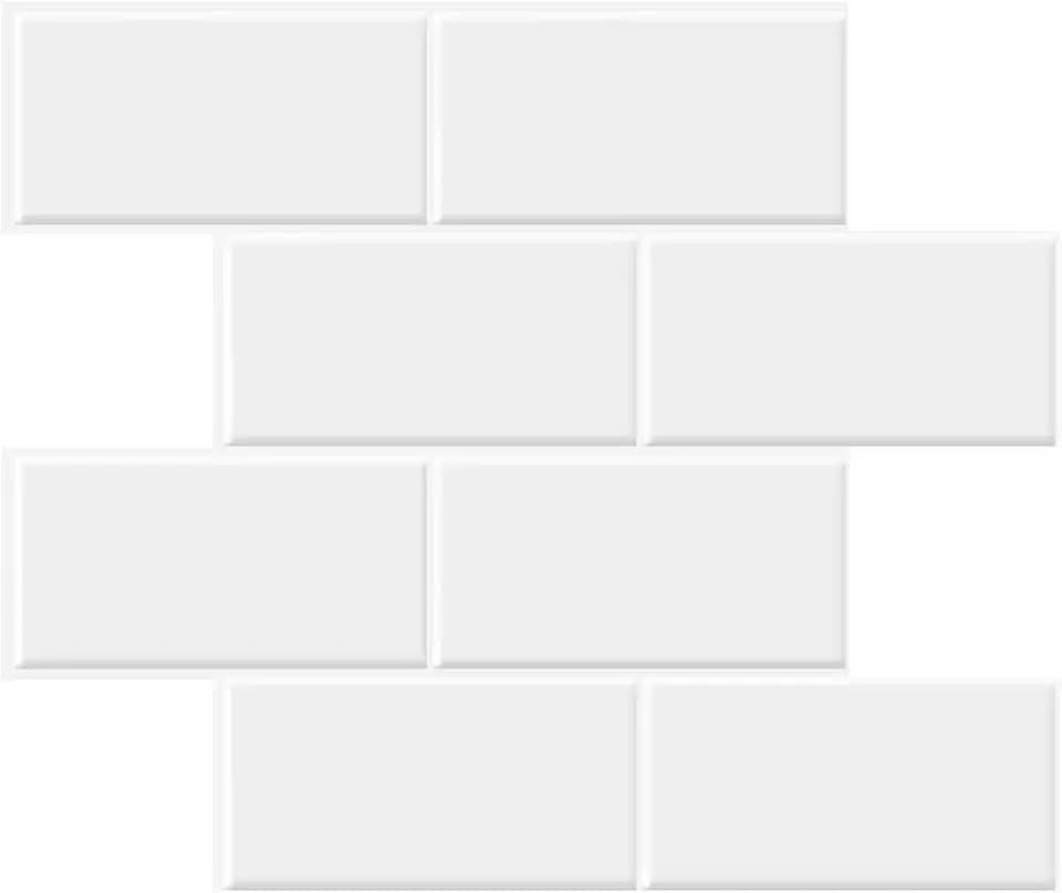 STICKGOO 10-Sheet Backsplash Peel and Stick Subway Tile(Thicker Design)