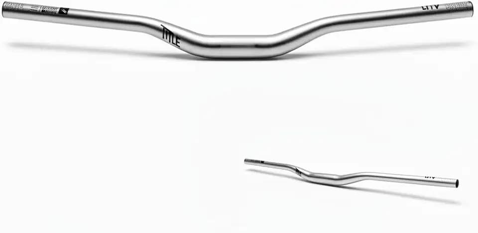 Title AH1 31.8 MTB Handlebar, 800mm Width, 31.8mm Clamp, 38mm Rise, Chrome
