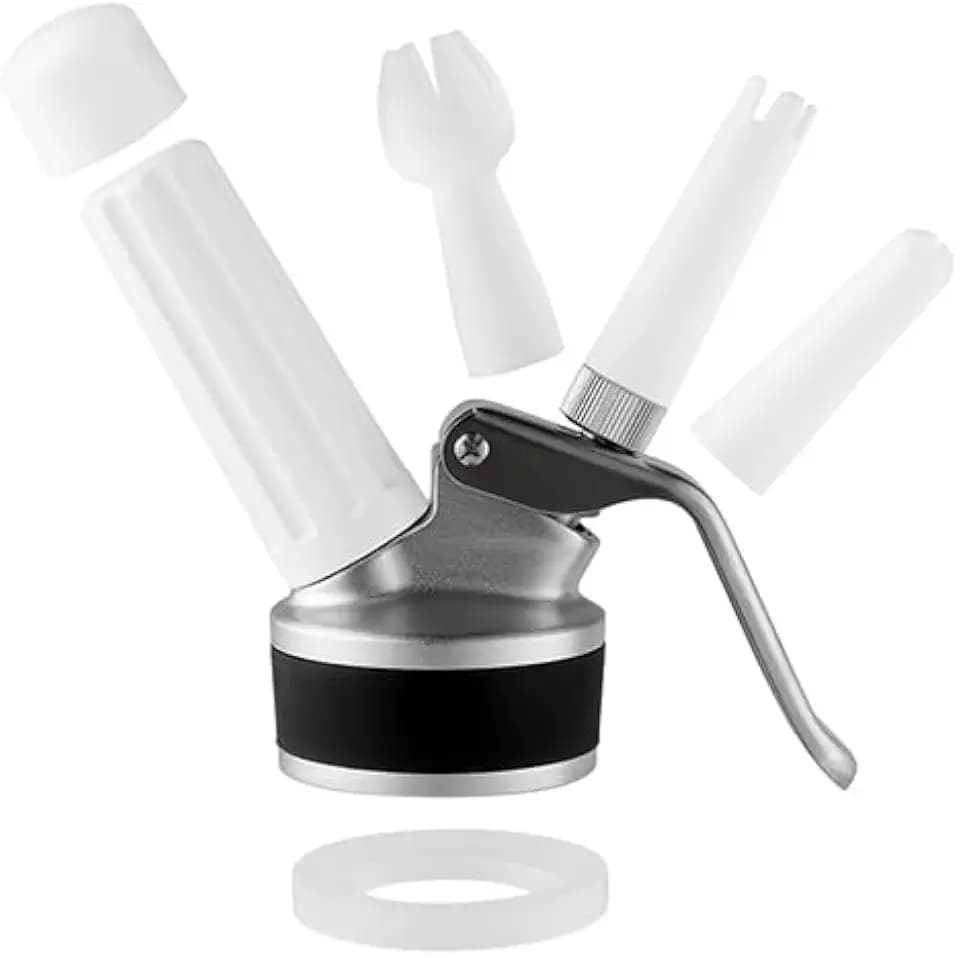 Whipped Cream Dispenser Head and Cream Whipper Decoration Tips by Sivaphe Replacement Part fit Most Whip Cream Maker