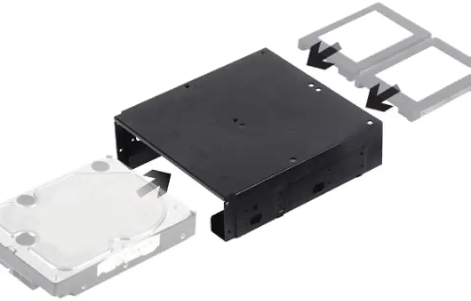 Silverstone Tek SDP10B Laufwerksschacht-Konverter (5,25 Zoll auf 8,9 cm)