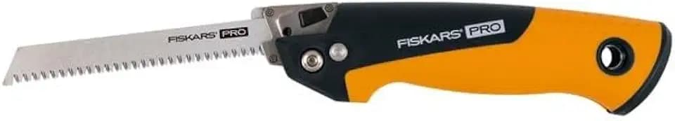 Fiskars Pro PowerTooth Compact Folding Utility Hand Saw, 6" Blade