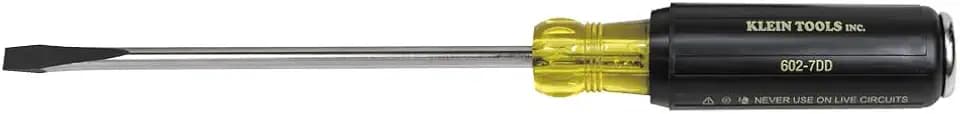 Klein Tools 602-7DD 5/16-Inch Keystone Demolition Screwdriver, 7-Inch Shank
