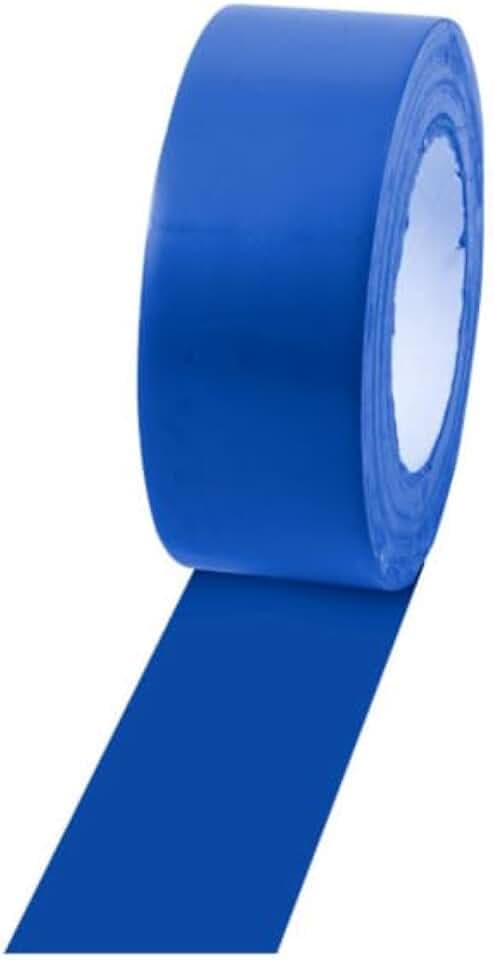 Champion Sports Vinyl Tape, 2” Wide x 60 Yards Long, Blue - Durable Floor Marking Tape - Schools, Gyms, Restaurants
