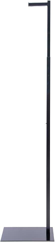 SSWBasics Adjustable Black Costumer Stand – Single Arm Clothes Rack - Retail Clothing and Garment Display Stand – Ideal For Showcasing Hanging Items In Thrift Shops, Boutiques and Retail Stores