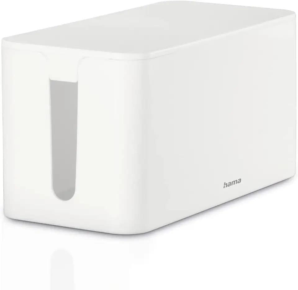 Hama Kabelbox, Mini, Kabelmanagement für Steckdosenleiste, 23,5 x 11,5 x 12