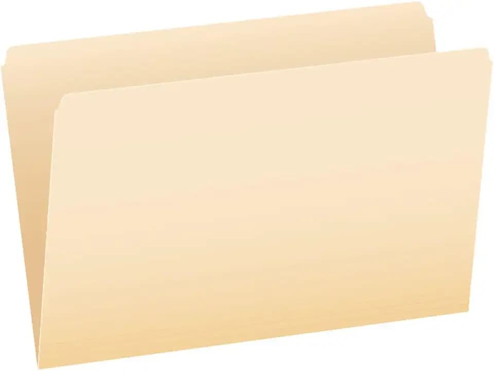 Pendaflex 753 File Folders, Straight Cut, Top Tab, Legal, Manila (Box of 100)