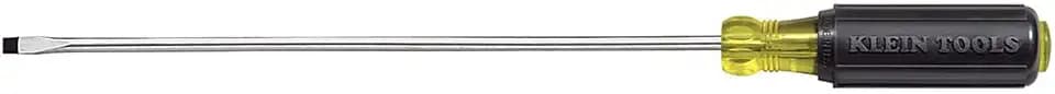 Klein Tools 608-10 1/8-Inch Cabinet Tip Miniature Screwdriver, Made in USA, 10-Inch Round Shank