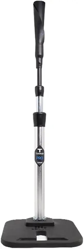 Tanner Pro Batting Tee | Pro Style Weighted Hitting Tee for Baseball Softball Slow Pitch | Adjusts 26-43” | Age 8 up| Weighted Base, Hand Rolled Flextop, Reinforced Steel Stem | Hand Assembled in US