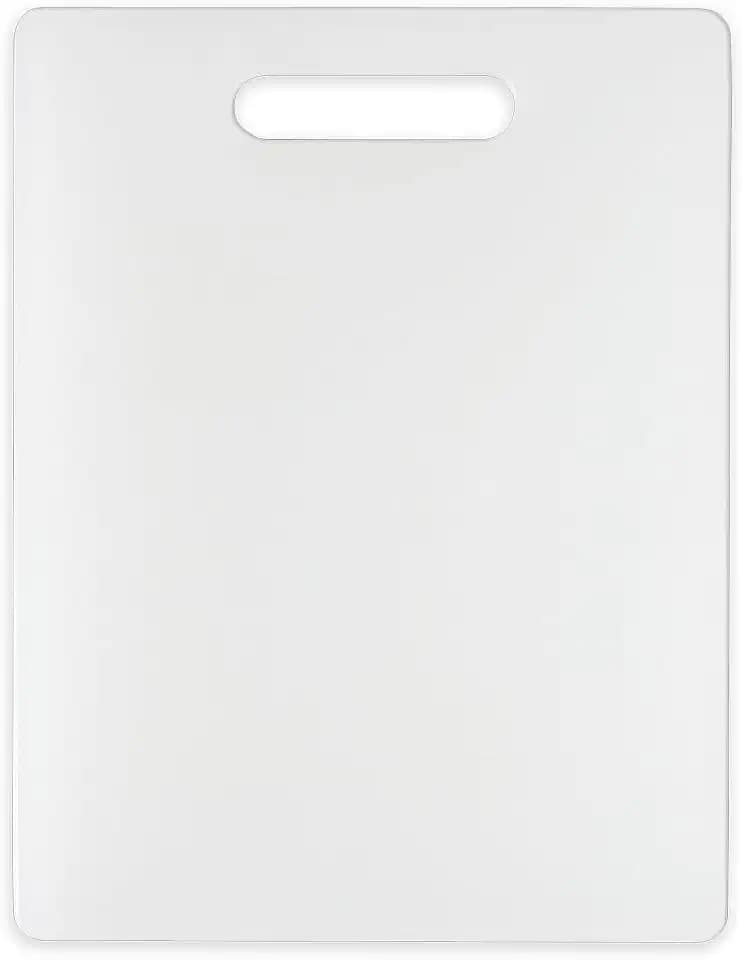 Dexas NSF Polysafe Cutting Board with Handle, 8.5 by 11 inches, White