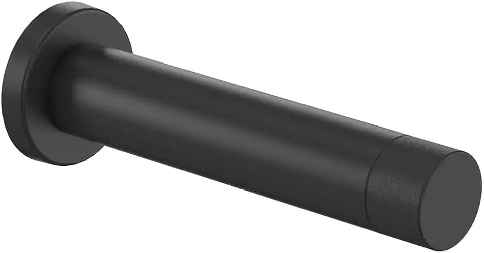 National Hardware Cooper Door Stop, 3", Aluminum, Matte Black