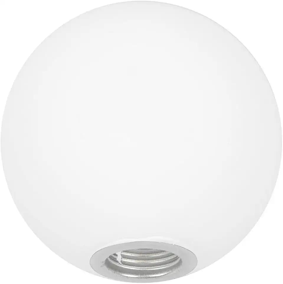 KALLORY Frosted White Glass Globe Lamp Shade Milk Glass Ball Lampshade Cover Opal Sphere Shade for Pendant Light, 5.9” Diameter G9 Round Light Replacement Household Lampshade for Bedroom Living Room