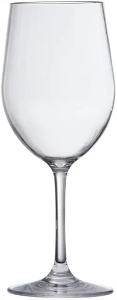 Fortessa Outside Shatter and Chip Resistant BPA Free 6 Pack Premium Copolyester Plastic Drinkware Glasses, White Wine, 12 Ounce (6 Pack)