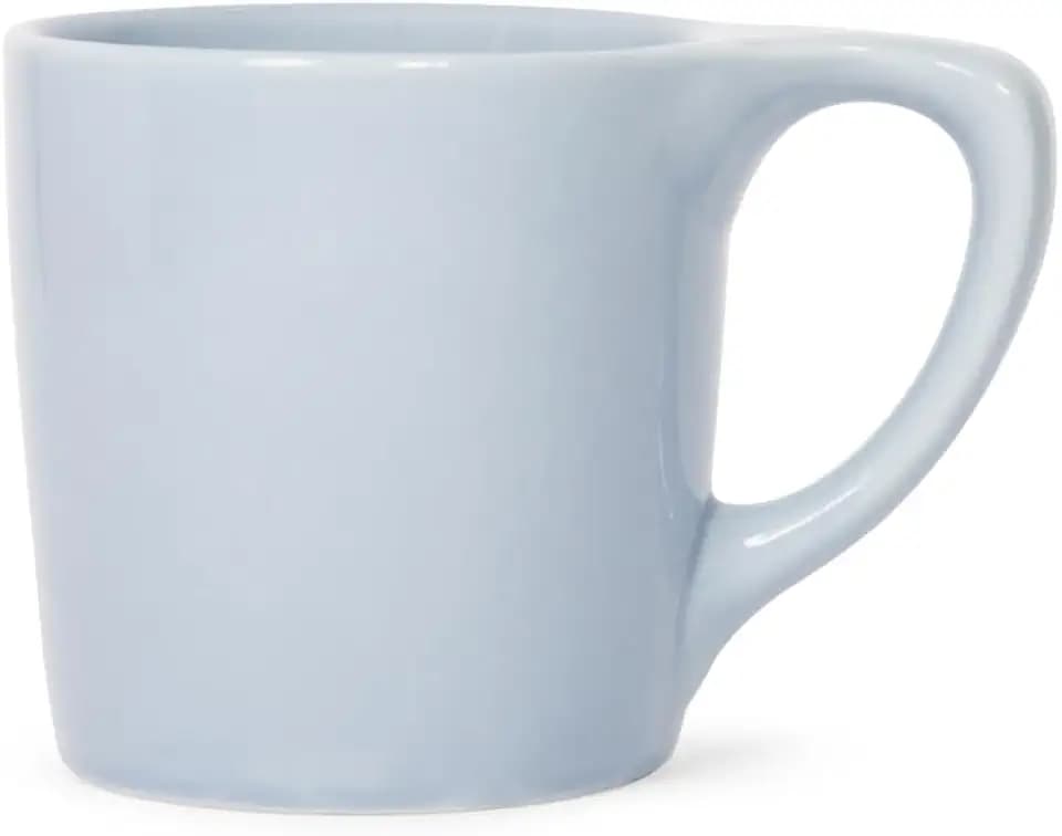 notNeutral Lino Porcelain Coffee Cup for Personal, Restaurant, Commercial Use - 10oz - Single Cup (Periwinkle)