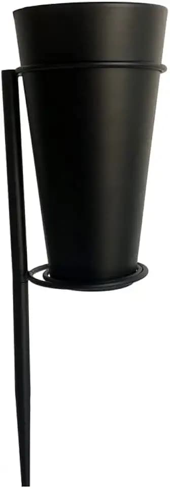 Metal Grave Vase, Flower Holder in the Ground, Cemetery Vase, Grave Decoration, with Flower Foam