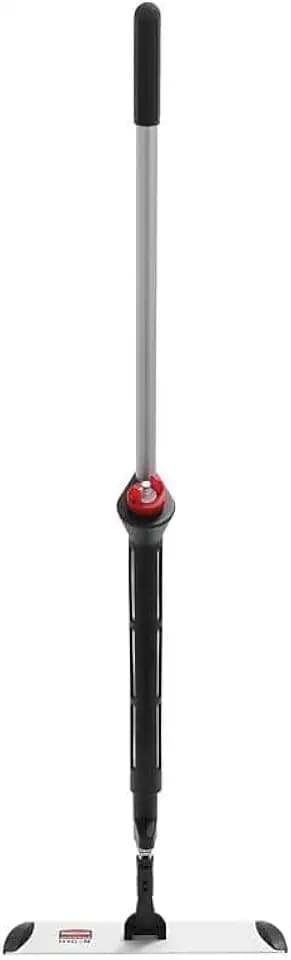 Rubbermaid Commercial Products HYGEN PULSE Microfiber Spray Mop Kit with Handle 18 inch Mop Frame and two 18 inch Pads Silver for Janitorial and Heavy-Duty Industrial Floor Cleaning