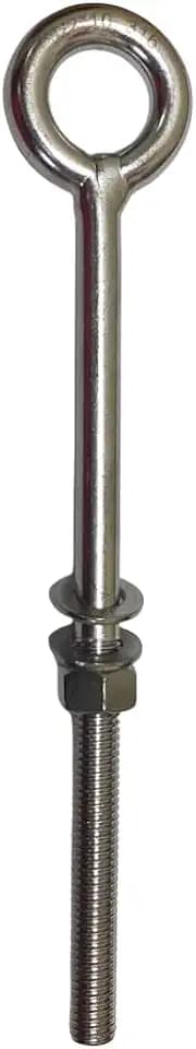 US STAINLESS Stainless Steel 316 Eye Bolt 1/2" x 10" UNC Short Thread Marine Grade