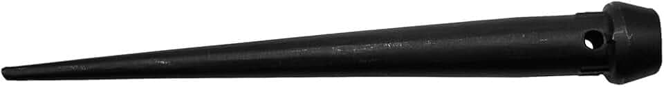 Klein Tools 3255TT Broad-Head Bull Pin, Made in USA, Forged, Heat-Treaded Steel With Black Finish and Tether Hole, 1-1/4-Inch