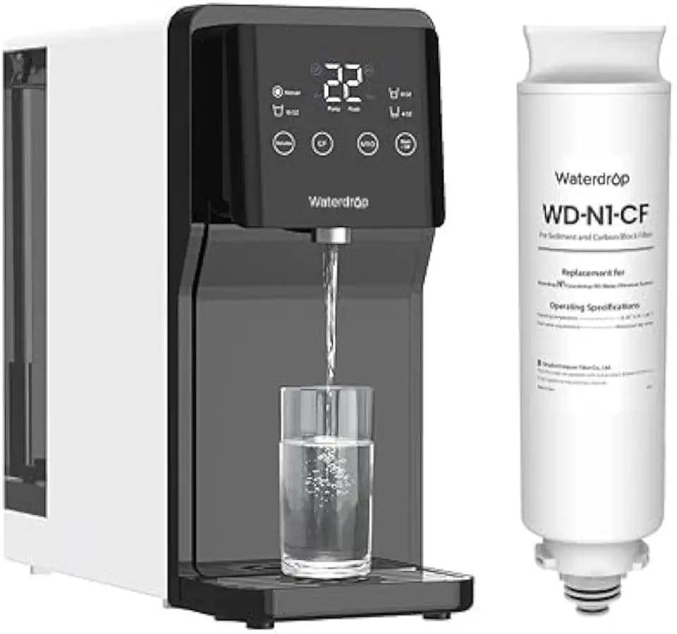 Waterdrop N1-CF Filter, Replacement for N1 RO System, 6-month Lifetime