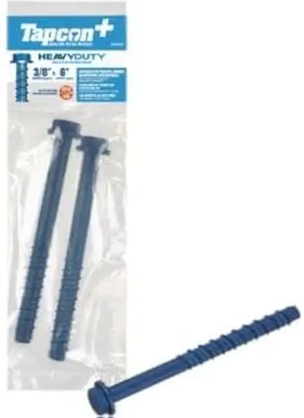 Tapcon 3/8 in. x 6 in. Hex-Washer-Head Large Diameter Concrete Anchors (2-Pack) 50446