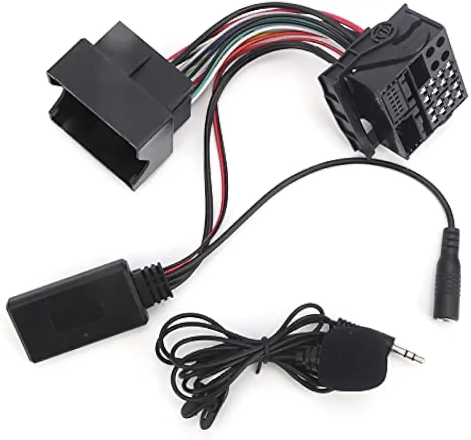 Akozon Bluetooth Adapter,Car Audio Music Adapter, Mikrofonadapter Auxiliary Audio Kabel Auto Mikrofon Adapter Kabel Bluetooth 5.0 AUX Adapter 59,1 Zoll Auto Auxiliary Audio Kabel für CD30 CDC40 CD70