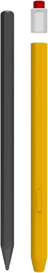 LOVE MEI Silicone Pencil Case Compatible with Galaxy Tab S11, S11 Ultra Lite, Non-Slip S Pen Cover Sleeve with Smooth Grip (Yellow)