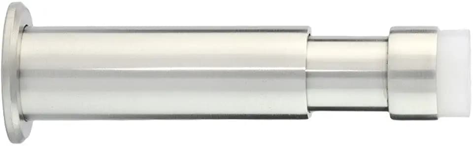 Verstellbarer Wandstopper | 88-120 mm | Gummi Weißer | Edelstahl AISI 304 | Finish Matt | Enthält Werkzeug, Schraube + Befestigungsdübel | Mod. I-182BTPRAM | EVI Herrajes