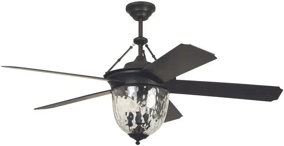 Knightsbridge - 5 Blade Ceiling Fan with Light Kit-26.5 Inches Tall and 52 Inches Wide
