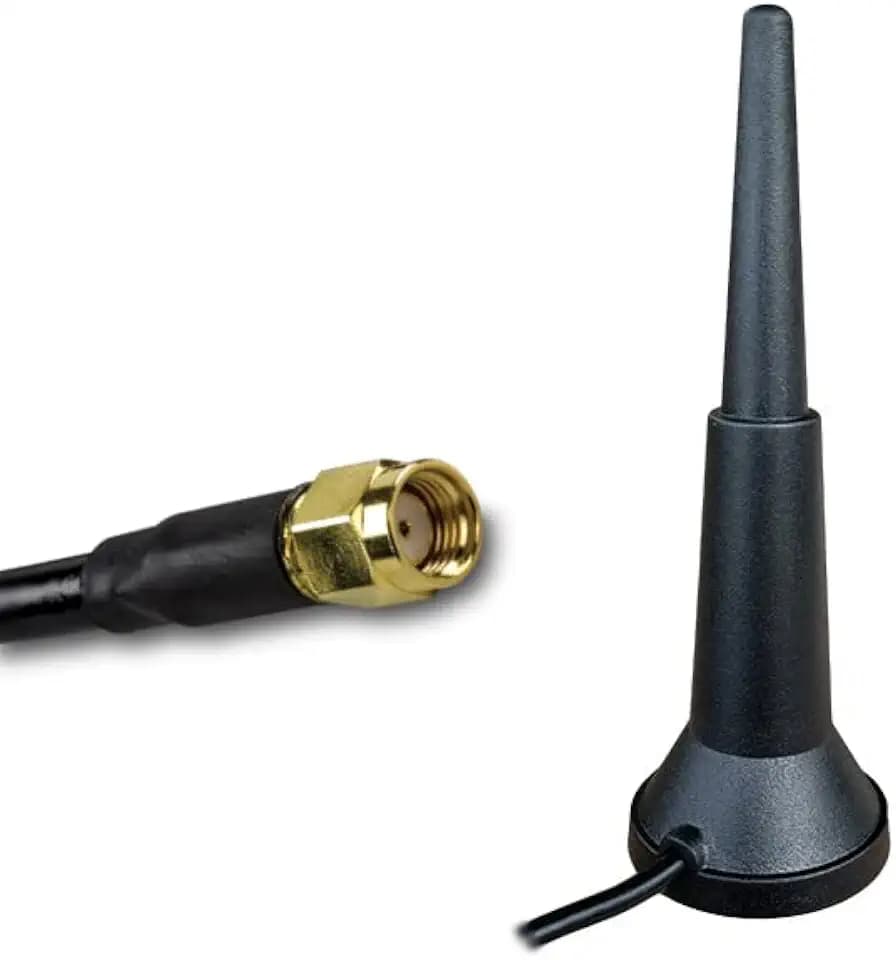 2,4 GHz & 5 GHz Dualband-WLAN-Mag-Antenne, 3 Meter Kabel, RP-SMA-Anschluss, Breitband-Internet, WLAN, kabellos, 5.8, wasserdicht, für den Innen- und Außenbereich, robust, 802.11AC AX WiFi 6