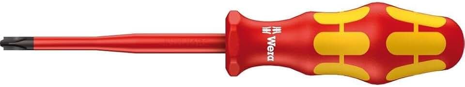 Wera 05006455001 162 IS PH/S VDE INSULATED SCREWDRIVER WITH REDUCED BLADE DIAMETER FOR PLUSMINUS SCREWS (PHILLIPS/SLOTTED) # 1 X 80 MM