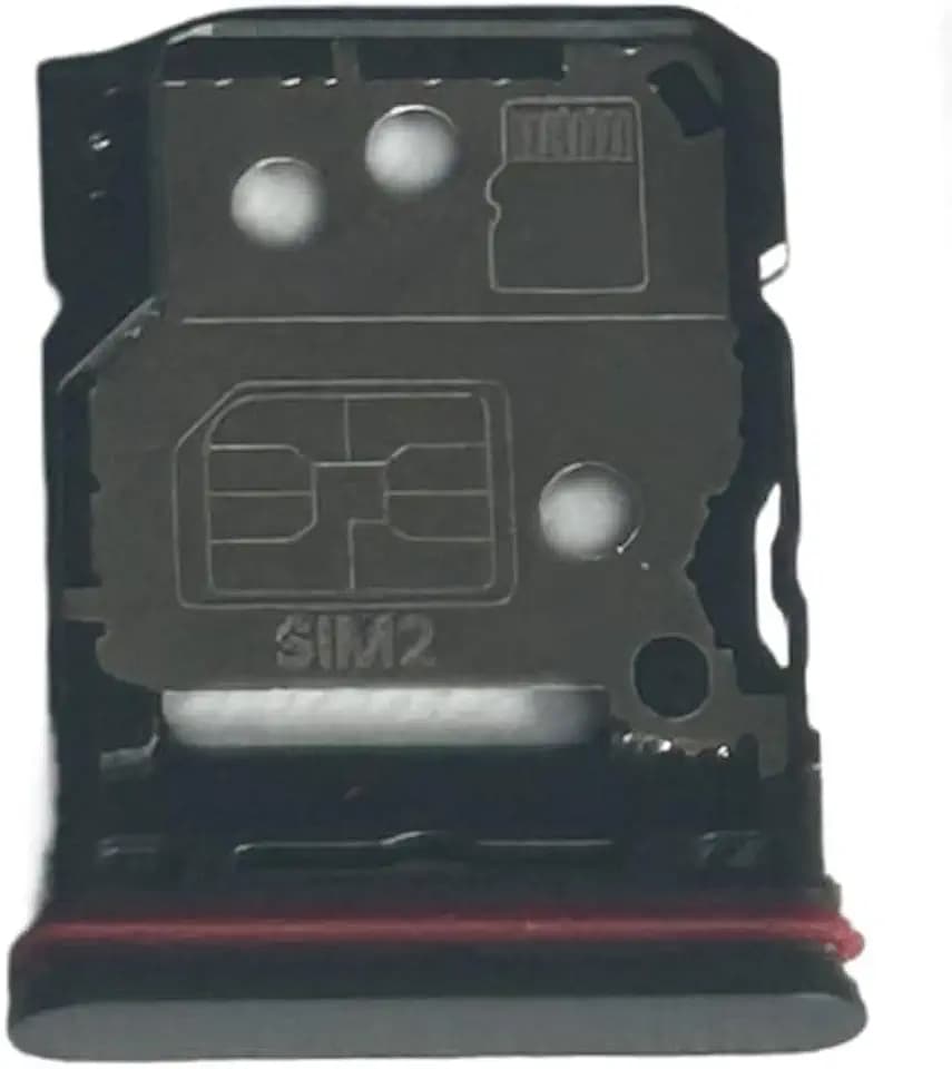 Dual SIM Card Tray Slot Holder Compatible with Oppo Reno13 F 5G Black
