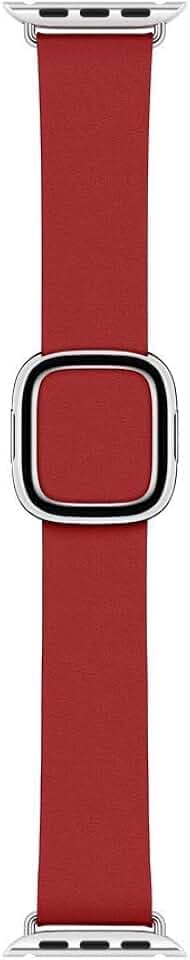 Apple Watch (40mm) Modernes Lederarmband, Rubinrot (PRODUCT)RED - Large