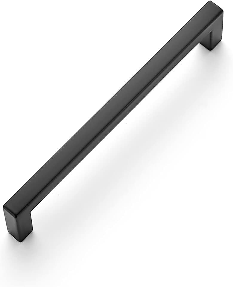 Ravinte Matte Black Cabinet Handles Slim Cabinet Pulls, 5 Inch CC, 1 Pack
