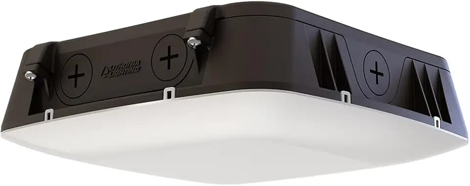 Lithonia Lighting 10" Square Canopy LED Outdoor Ceiling Light, Dark Bronze