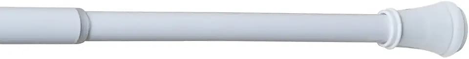 MAYTEX Smart Rods Superior Hold Tension Window Curtain Rod, 48-84-Inch, White
