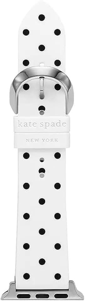 kate spade new york Designer Interchangeable Leather or Nylon Band Compatible with Your 38/40/41mm and/or 42/44/45/49mm Apple Watch Series 9/8/7/6/5/4/3/2/1/SE and/or Ultra Series 1-2